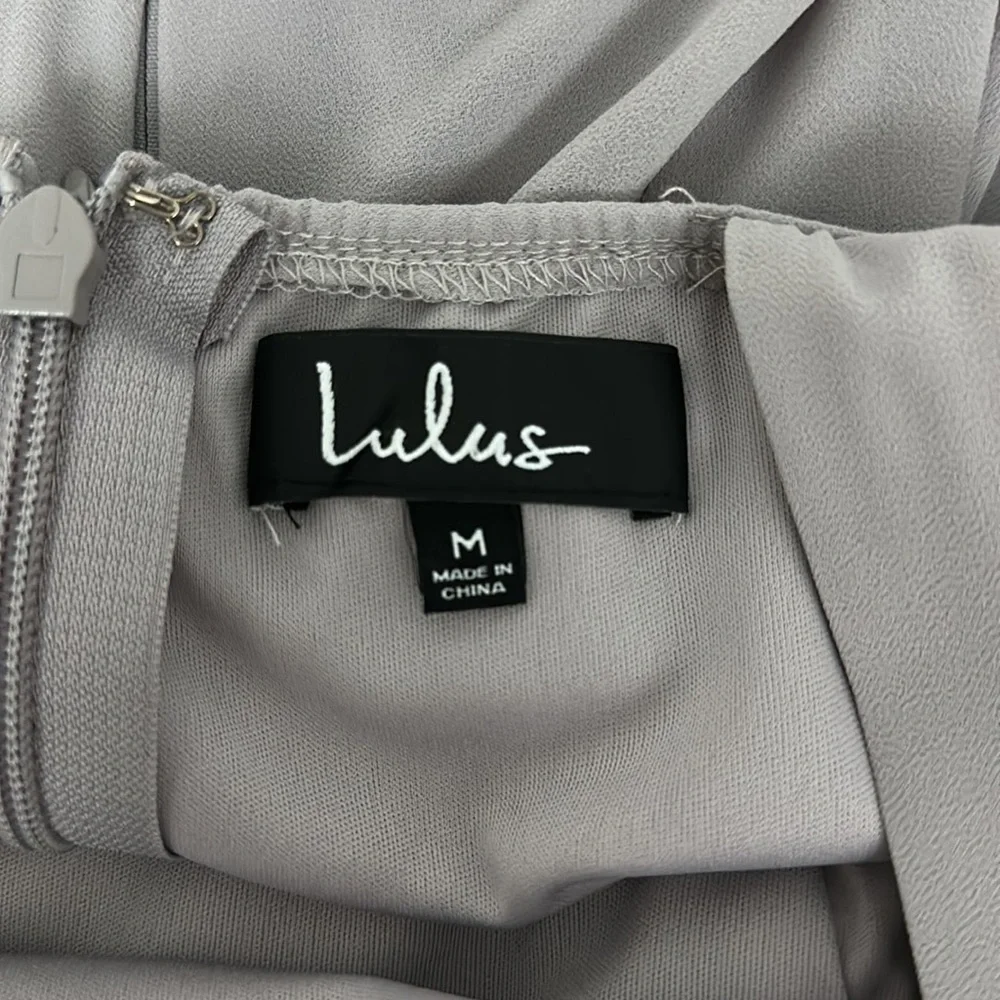 LULUS: Gray Skater Dress - Picture 5 of 8